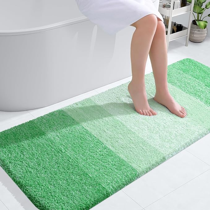 OLANLY Large Bathroom Rugs Mat 54x24, Extra Soft Absorbent Microfiber Bath Rugs by OLANLY