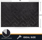 PURRUGS Easy Care Area Rug 4.5ft x 7ft, Non-Slip Machine Washable Entry Rug - Image 2