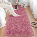 Soft Runner Rug for Bedroom Living Room, 2x6 ft Fluffy Blush Pink Rug for by TENNOLA