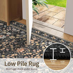 Rugxara Floral Rug for Living Room Bedroom, 5x7 Washable Rug, Large Non Slip - Image 8