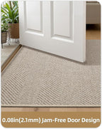 Color&Geometry Ultra Thin Indoor Door Mat 24"x36", Machine Washable Front Door - Image 4