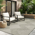 MontVoo-Outdoor Rug Carpet Patio Rug 4x6 ft Polypropylene Indoor Outdoor Rugs by MontVoo