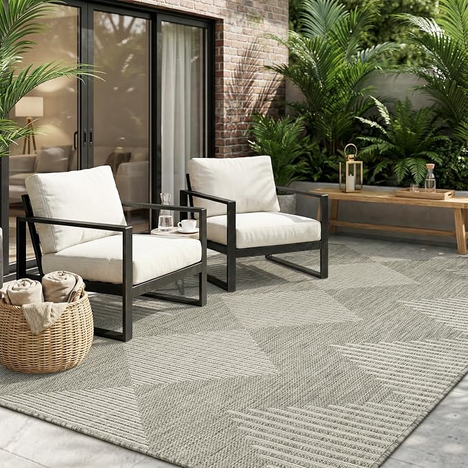 MontVoo-Outdoor Rug Carpet Patio Rug 4x6 ft Polypropylene Indoor Outdoor Rugs by MontVoo