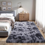 KICHOWUA Thick Area Rug Dark Grey Fluffy Shag 6x9 - Image 7