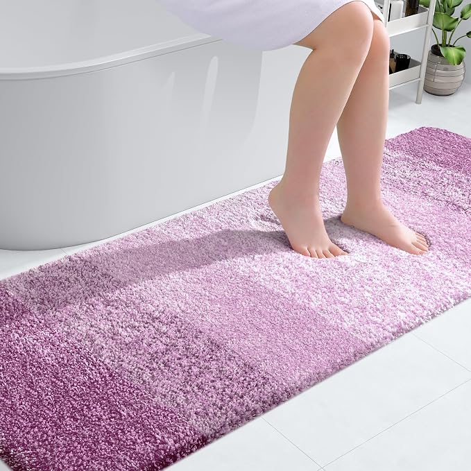 OLANLY Bathroom Runner Rugs Mat 70x24, Extra Soft Absorbent Microfiber Bath Rugs by OLANLY