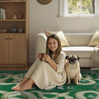 DCX Washable 6x9 Snake Rug, Soft Low Pile Carpet, Kid & Pet Friendly - Image 4