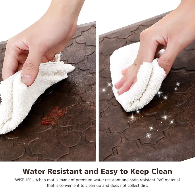 WISELIFE Kitchen Mat Cushioned Anti Fatigue Floor Mat, Thick Non Slip - Image 4