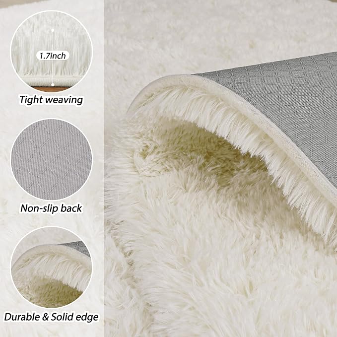Soft Small Rugs for Bedroom Hallways, 2x3 Area Rugs for Living Room, Modern - Image 3