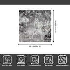 5x5 Rug Square for Living Room – Machine Washable Non-Slip Area Rug for Kitchen - Image 2