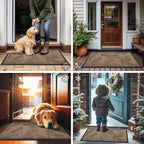 Smiry Front Door Mat Outside Entrance, Heavy Duty Sturdy Natural Rubber Doormat - Image 6