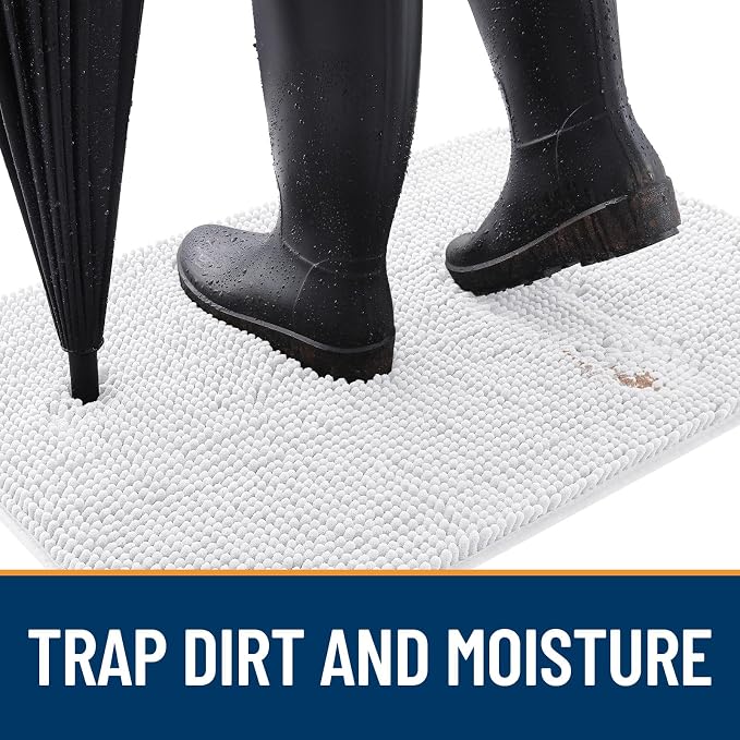 OLANLY Dog Door Mat for Muddy Paws 44x32, Absorbs Moisture and Dirt, Absorbent - Image 2