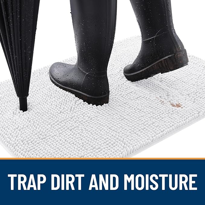 OLANLY Dog Door Mat for Muddy Paws 40x24, Absorbs Moisture and Dirt, Absorbent - Image 2