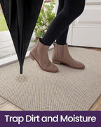DEXI Ultra Thin Door Mat Indoor Entrance 17x30, Non Slip Rubber Backed Entryway - Image 5