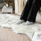 MIULEE Luxury Super Soft Fluffy Area Rug Faux Fur Sheepskin Rug Decorative - Image 8