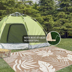 Pauwer Waterproof Outdoor Rug 6x9, Reversible Plastic Straw Patio Camping Rug - Image 6