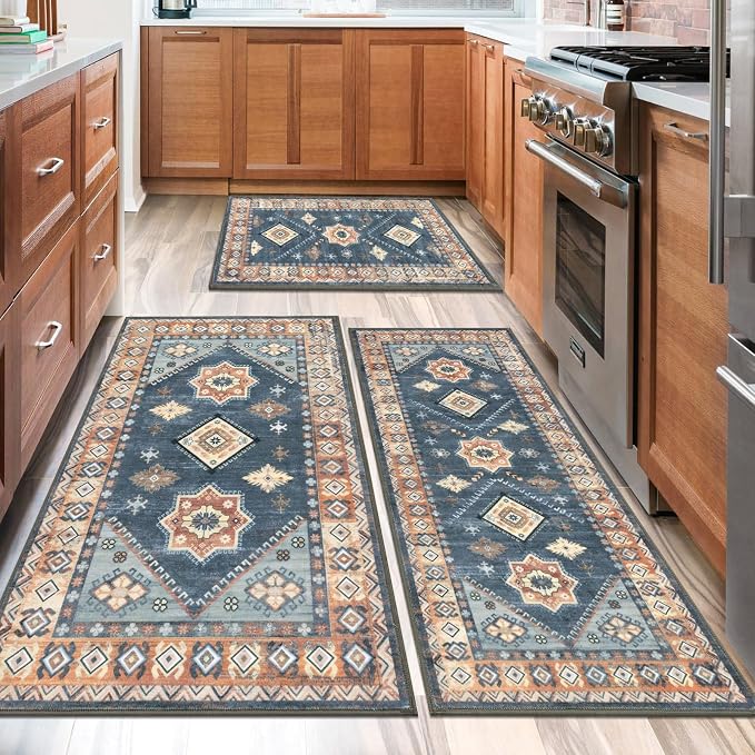 HEBE Boho Kitchen Rug Sets 3 Piece - Image 7