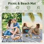 MontVoo Outdoor Rug 8x10 Waterproof Outdoor Patio Rug Mat Reverisble Plastic - Image 5
