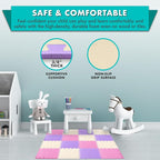 ProSource Baby Play Mat, Soft Foam Floor Tiles - Image 4
