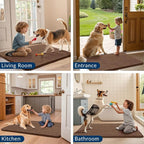 Smiry Dog Door Mat for Muddy Paws 24x16, Absorbent Dirt Trapper, Non-Slip - Image 7