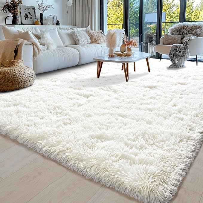 8x10 Area Rugs for Living Room, Ultra Soft Fluffy Large Shaggy Rug Carpet for - Image 3