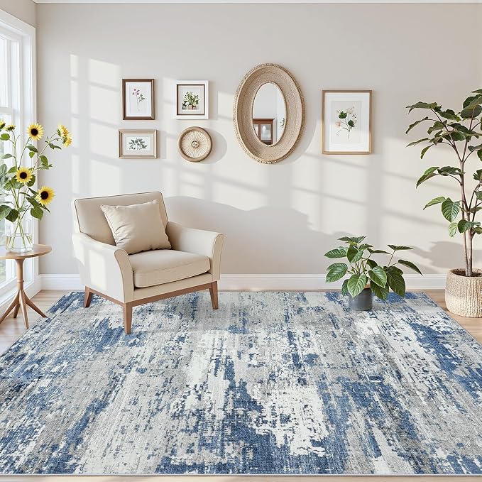 Area Rugs 5x7 Living Room: Large Soft Washable Rug Modern Abstract Anti-Skid - Image 6