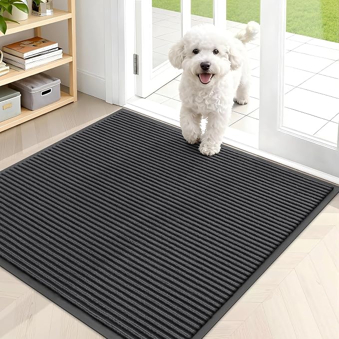 OLANLY Front Door Mat Indoor Outdoor Entrance, Waterproof Heavy Duty Doormat by OLANLY