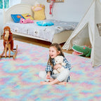 Ultra Soft Rug for Living Room, 6X9 Fluffy Shag Area Rug for Bedroom, Modern - Image 2