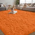 8x10 Area Rug for Living Room:Ultra Soft Fluffy Shag Brown Rugs, Large Fuzzy by Unknown