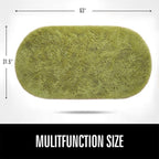 LOCHAS Bedroom Rug 2.6' x 5.3', Soft Oval Throw Rugs Carpet - Image 2