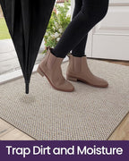DEXI Ultra Thin Door Mat Indoor Entrance 35x56, Non Slip Rubber Backed Entryway - Image 5