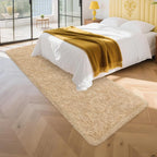 2x8 ft Beige Runner Rugs for Bedroom Living Room, Soft Plush Fluffy Throw Rug - Image 3