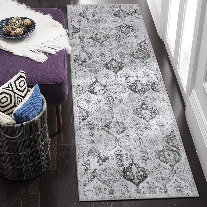 Lahome Moroccan Trellis Washable Runner Rug, 2x6 Kitchen Runners by Lahome