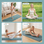 MABOZOO Cotton Yoga Mat, Non-Slip Breathable Yoga Rug - Image 6
