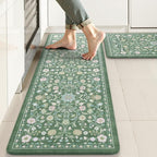 KIMODE Comfort Kitchen Mats for Floor Cushioned Anti Fatigue, Farmhouse Floral by StayinComfortCookwithJoy