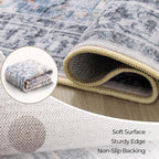CAPALOCA Machine Washable Rugs Nursery Rug 5x7 Cute Girl Non Slip Low Pile - Image 4