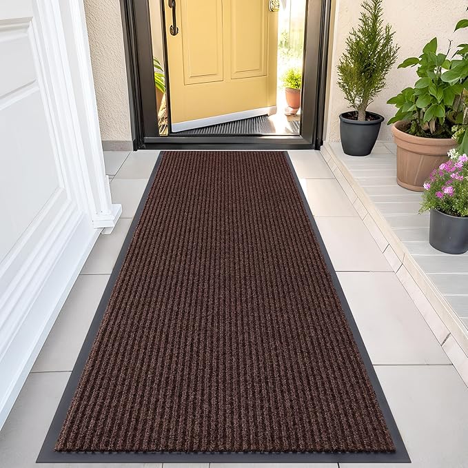 OLANLY Front Door Mat Indoor Outdoor Entrance, Waterproof Heavy Duty Doormat by OLANLY