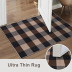 Tangsoo Checkered Easy Jute Rug, 3x5 Washable Area Rug - Image 5