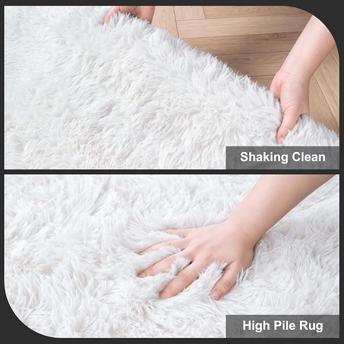 9X12 Large Area Rugs for Living Room Bedroom, Soft Fluffy Indoor Carpet Plush - Image 6