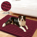 Smiry Dog Door Mat for Muddy Paws 24x16, Absorbent Dirt Trapper, Non-Slip - Image 2