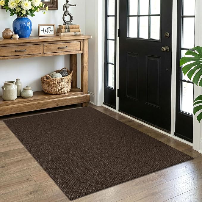 EARTHALL Washable Area Rug 4x5 Ft Non Slip Rugs by EARTHALL