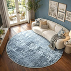 6Ft Round Area Rugs for Living Room, Soft Non-Slip Washable Rugs Modern by Cuzwlovita