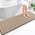 OLANLY Memory Foam Long Bathroom Rugs Runner 70x24, Super Soft Absorbent Bath by OLANLY