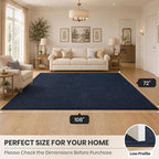 PURRUGS Easy Care Area Rug 6ft x 9ft, Non-Slip Washable Entryway Rug, Stain - Image 8