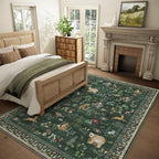 Machine Washable Rug for Living Room: 9x12 Area Rugs for Bedroom Stain - Image 2