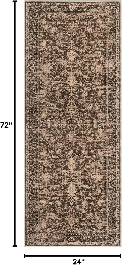 KILOCOCO Hallway Runner 2x6 Rug Runner Washable Kitchen Runners Printed Floral - Image 2
