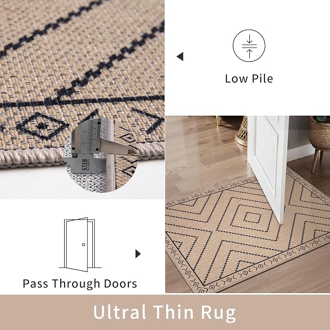 Tangsoo Easy Jute Rug 2.6x8 Washable Runner Rug - Image 6