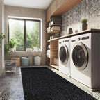 CAMILSON Easy Jute Rug 2x3, Indoor Outdoor Dark Gray Color Farmhouse Area Rugs - Image 9