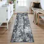 RELEANY Washable Area Rugs 3x8 Non-Slip Modern Abstract Soft - Image 2