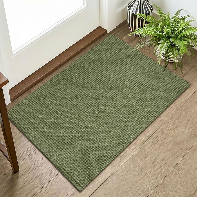 KOZYFLY Indoor Door Mat 2x3 ft Small Area Rugs Washable Front Door Mat Non Slip by KOZYFLY