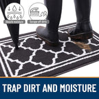 Buganda Large Indoor Door Mat, Dirt-Resistant and Absorbent Doormat, Low - Image 2